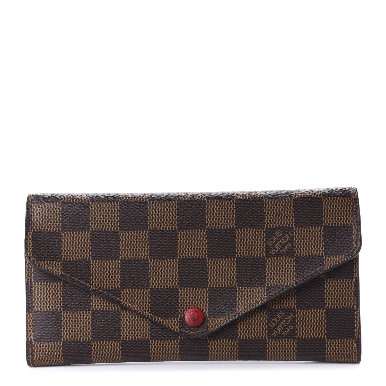 Louis Vuitton Damier Ebene Josephine Wallet Red 1 of 9