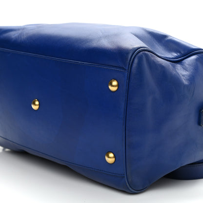 Saint Laurent Calfskin Classic Duffle 6 Blue 10 of 16