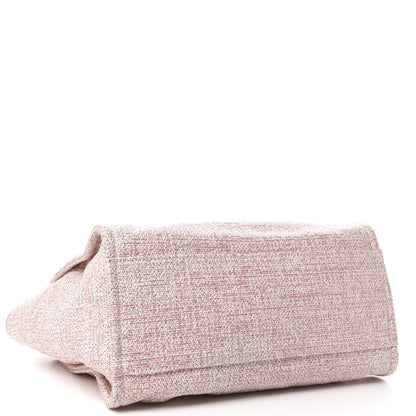 Chanel Straw Lurex Medium Deauville Tote Pink 4 of 10