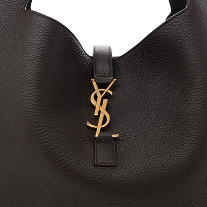 Saint Laurent Grained Deerskin Bea Tote Marron Fonce 8 of 11
