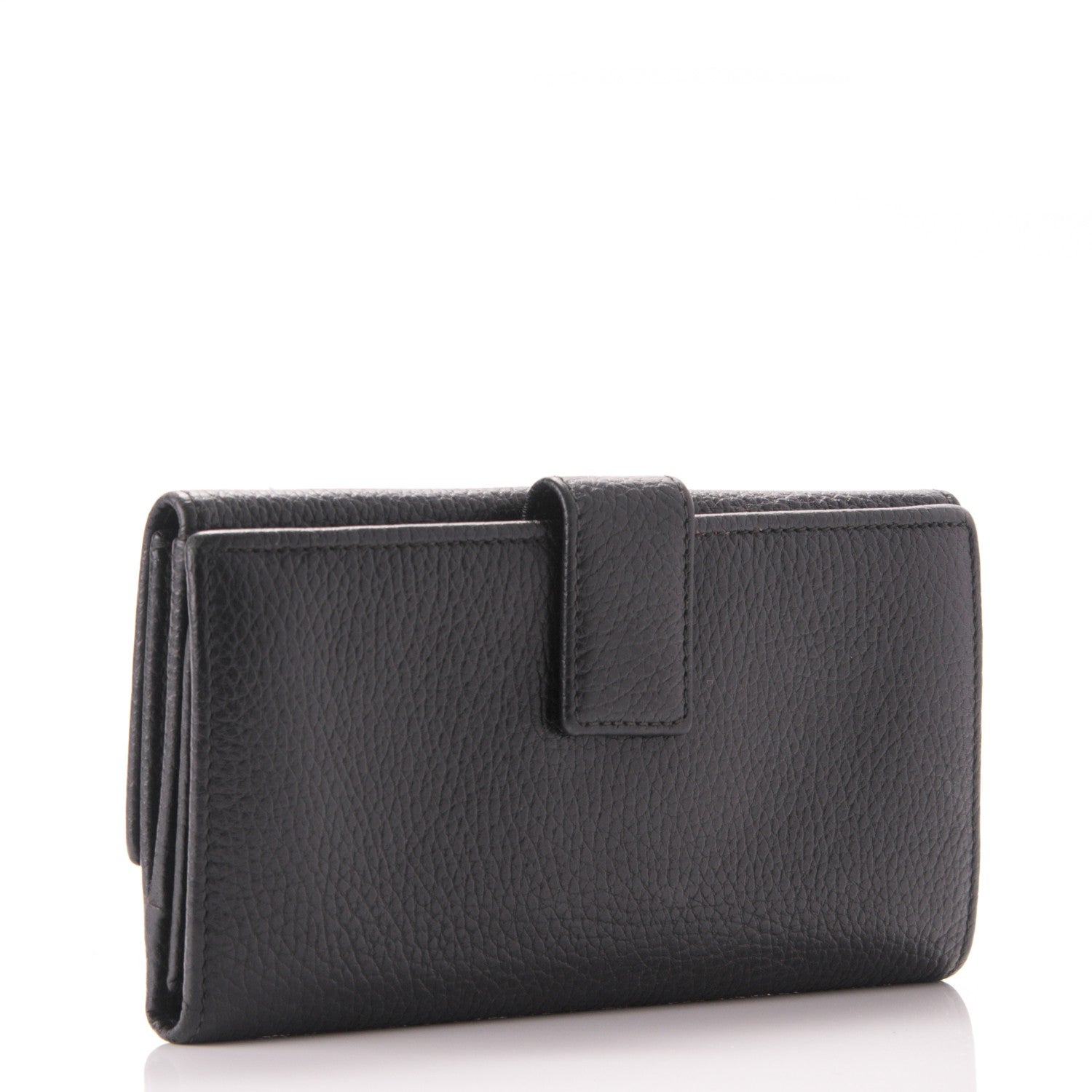 Gucci Calfskin Studded Soho Continental Wallet Black 3 of 9