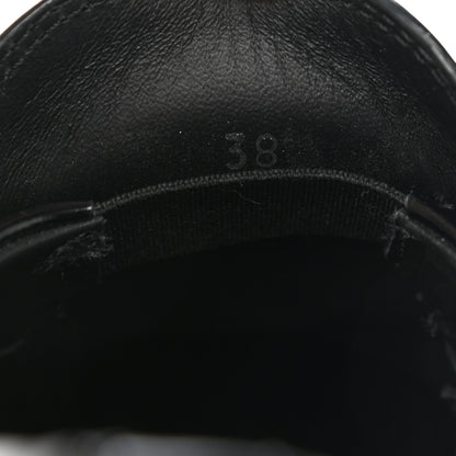 Prada Spazzolato Triangle Logo Monolith Pointy 55mm Loafers 38 Black 8 of 8