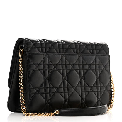 Christian Dior Lambskin Cannage Miss Dior Promenade Pouch Black 3 of 15