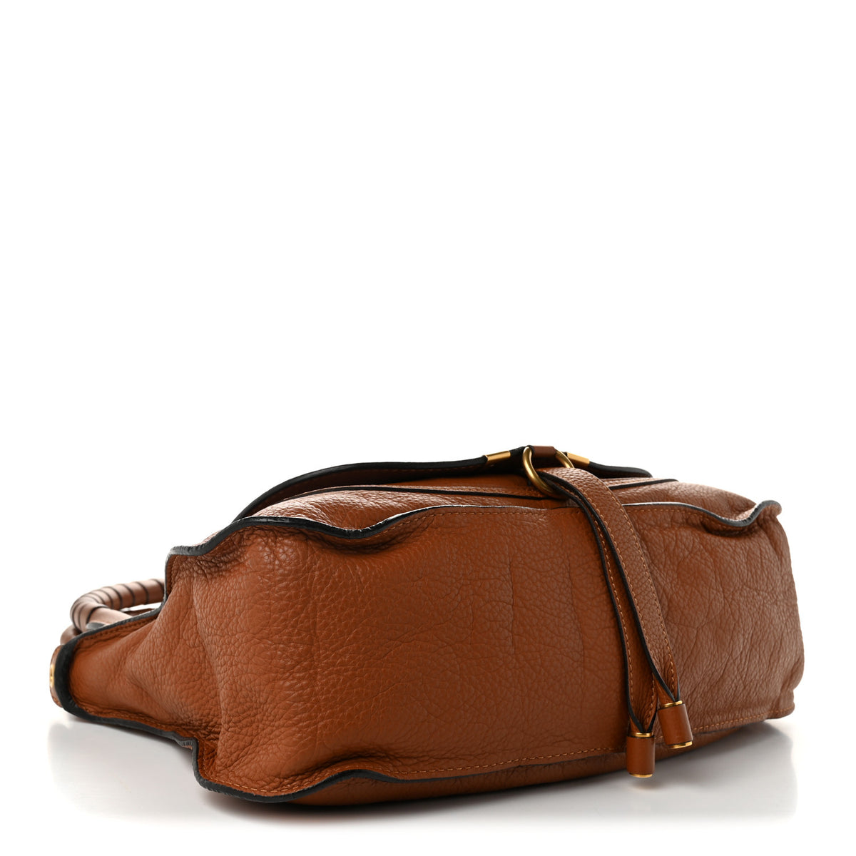 Calfskin Medium Marcie Satchel Tan