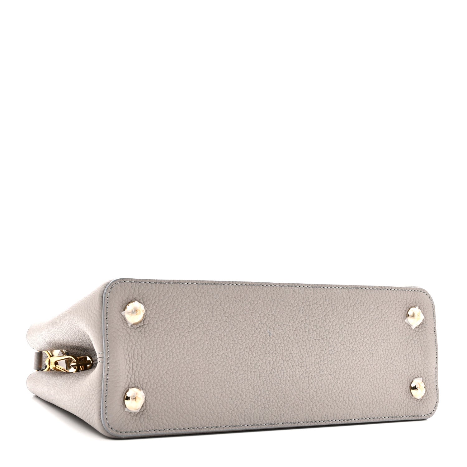 Louis Vuitton Taurillon Moonstone Capucines MM  Galet 4 of 10