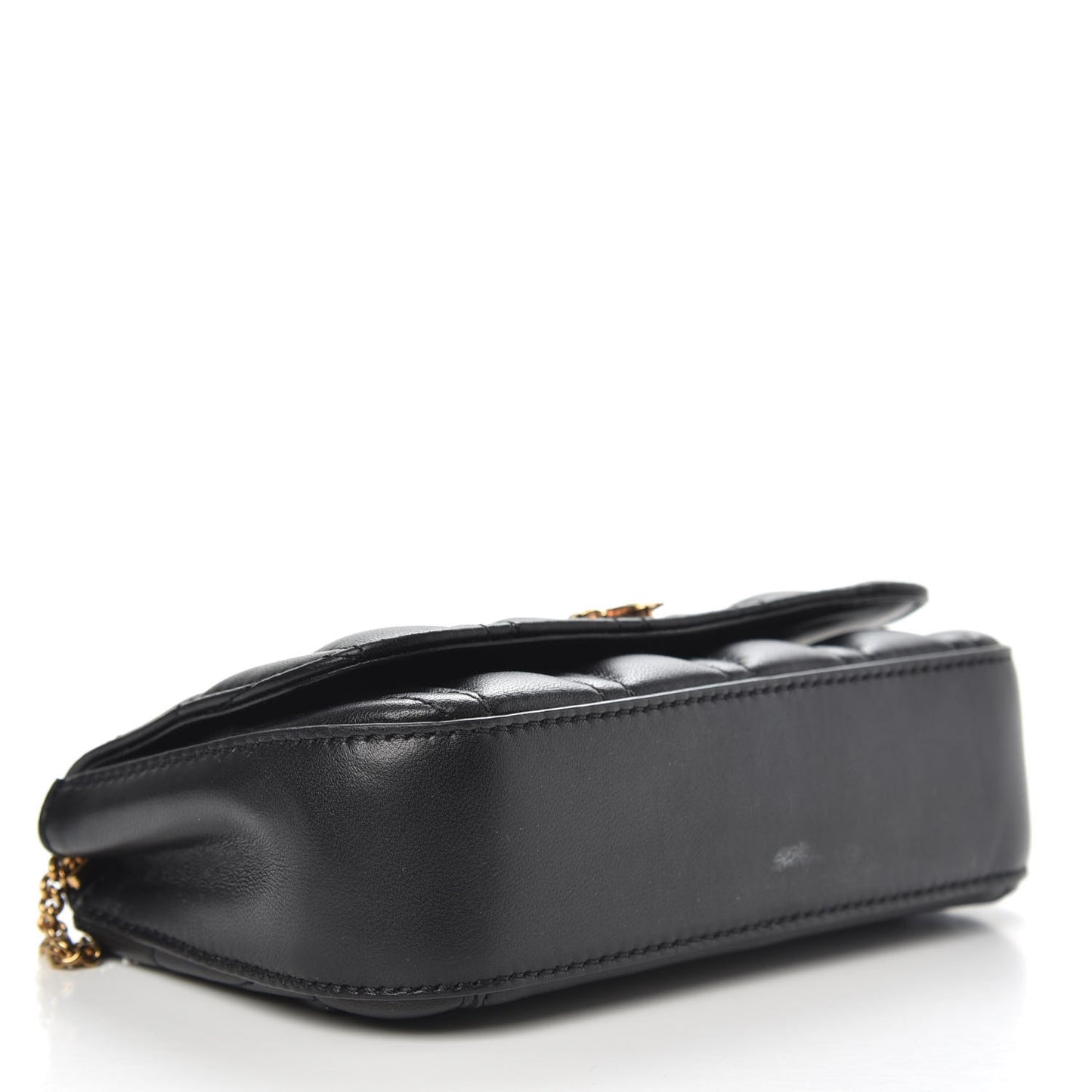 Nappa Quilted Virtus Evening Bag Black