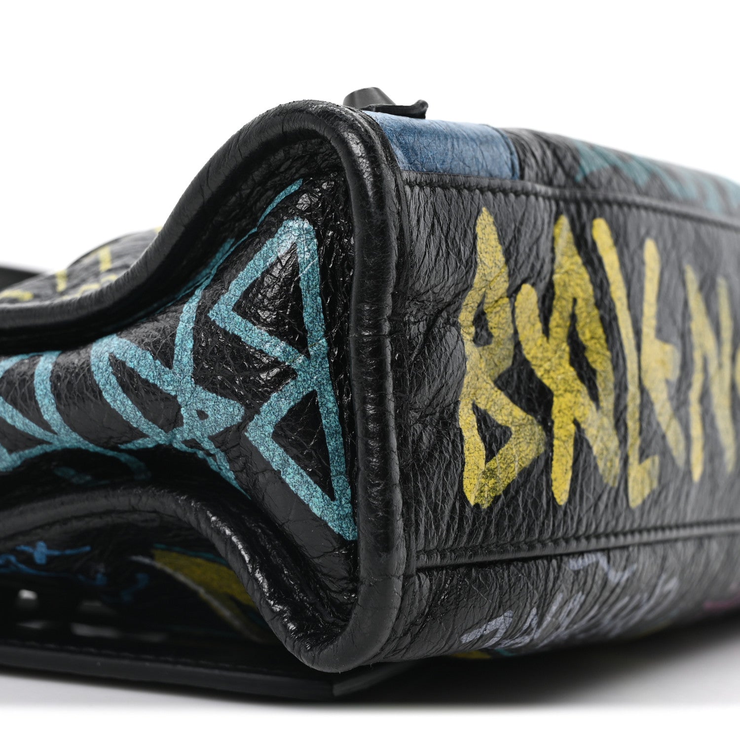 Balenciaga Agneau Arena Graffiti All Over Classic Hardware Mini City Black Multicolor 10 of 11