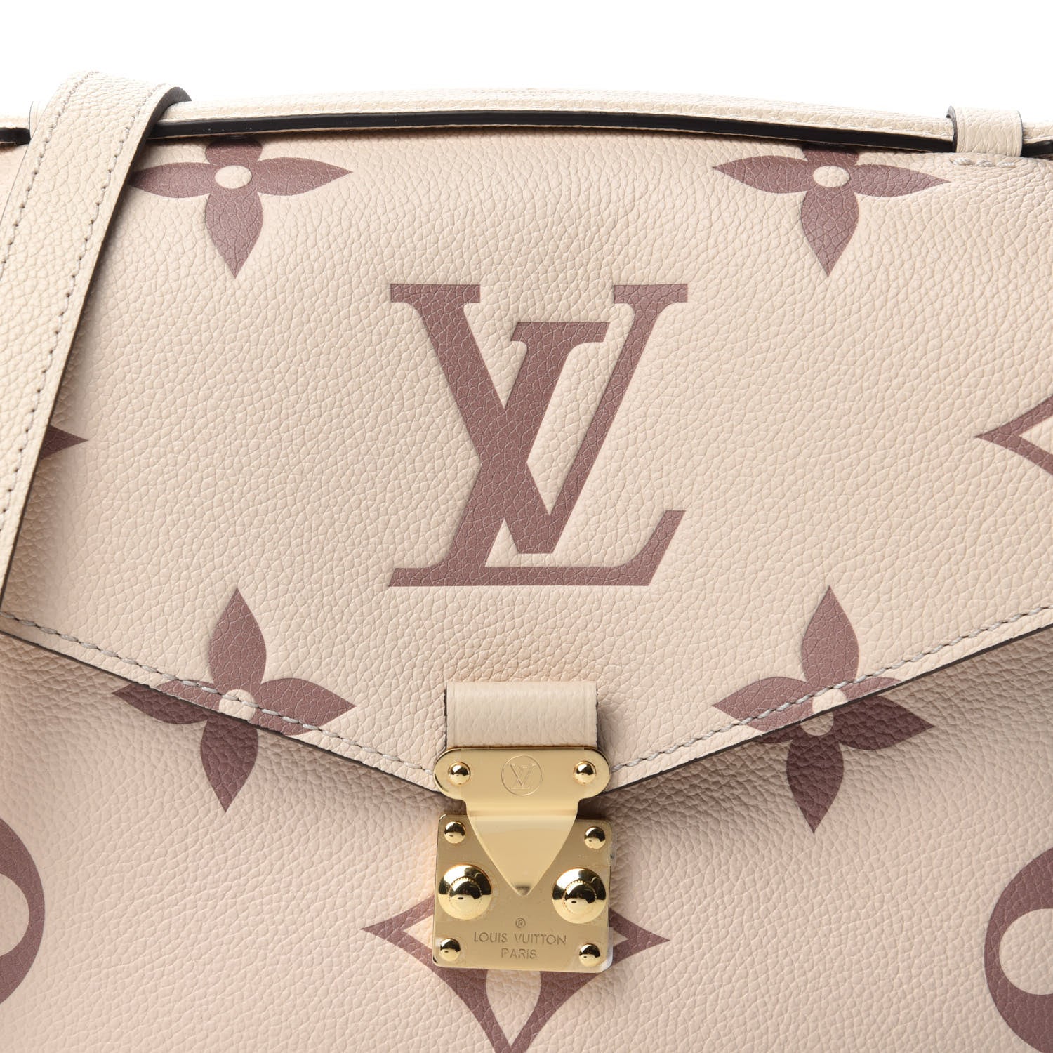 Louis Vuitton Empreinte Monogram Giant Pochette Metis Creme Bois De Rose 10 of 11