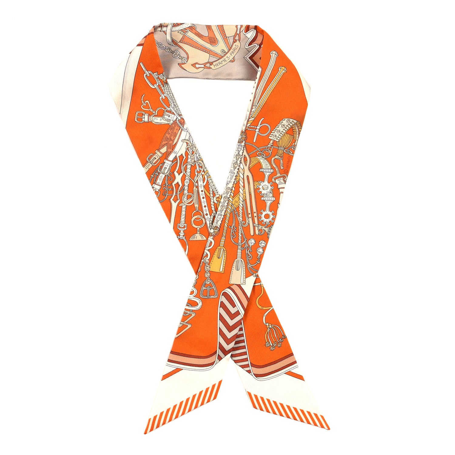 Hermes Silk Bouquets Selliers Twilly 1 of 3