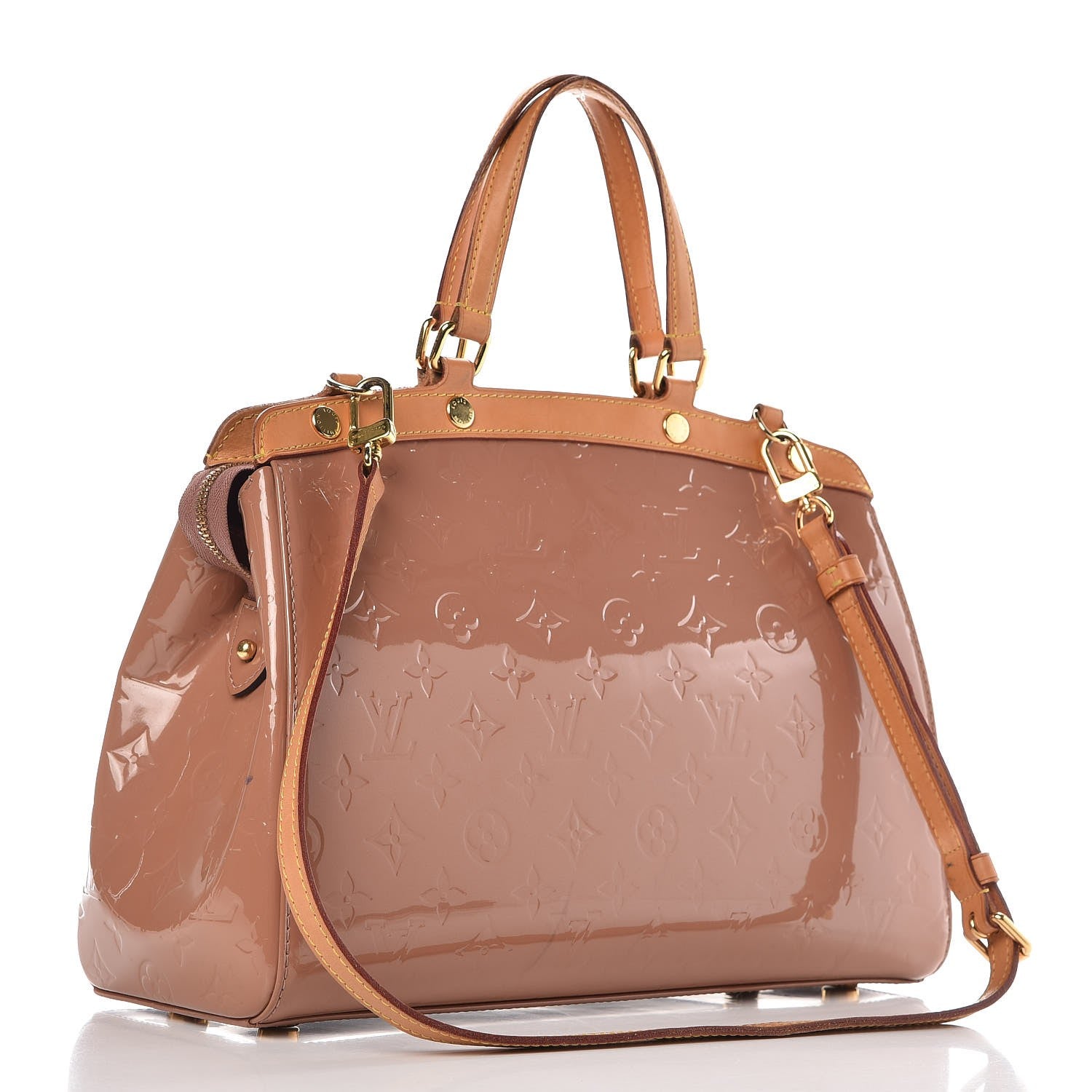 Louis Vuitton Vernis Brea MM Rose Velours 4 of 16