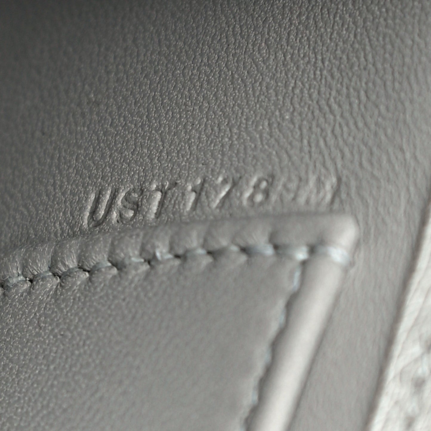 Ostrich Kelly Pochette Clutch Gris Perle