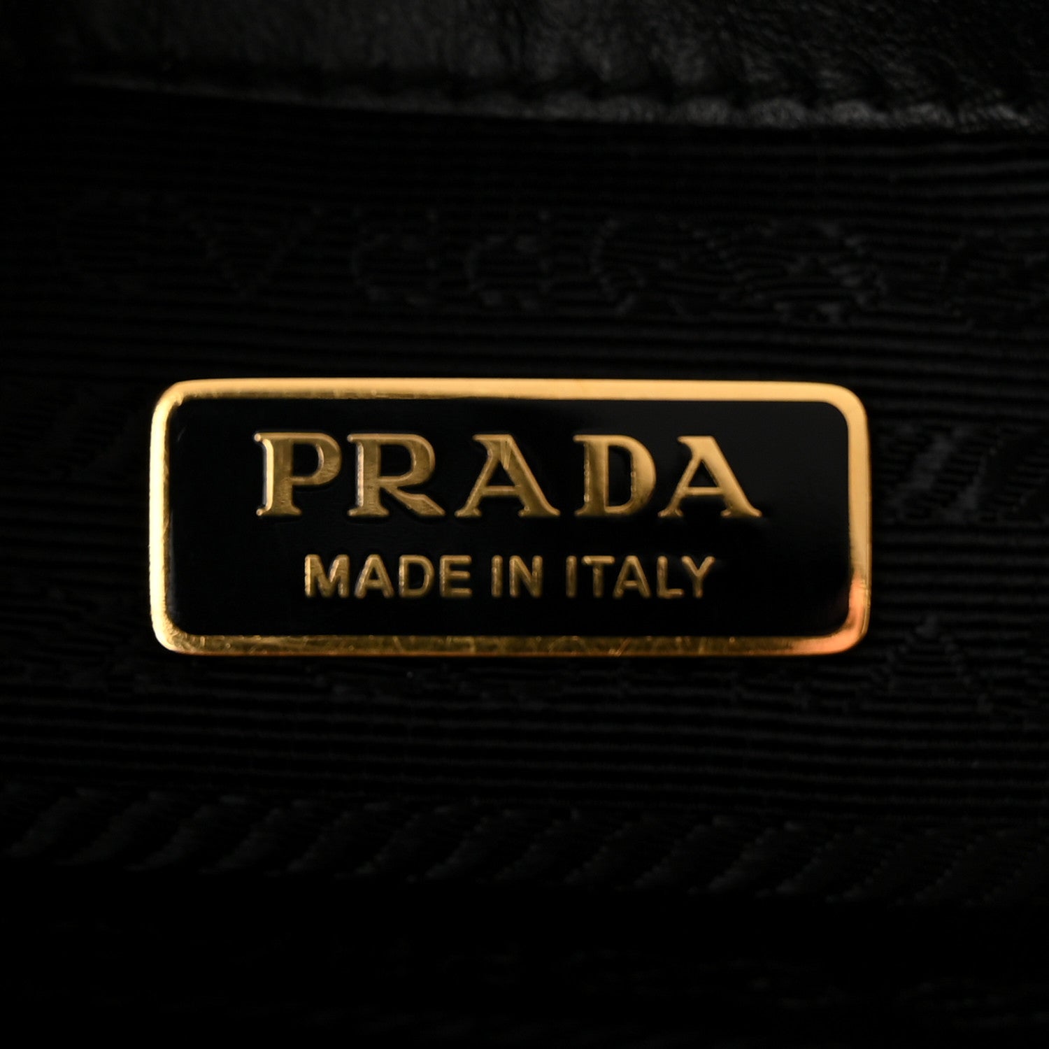 Prada Saffiano Lux Logo Embossed Large Shoulder Tote Handbag Black 6 of 11
