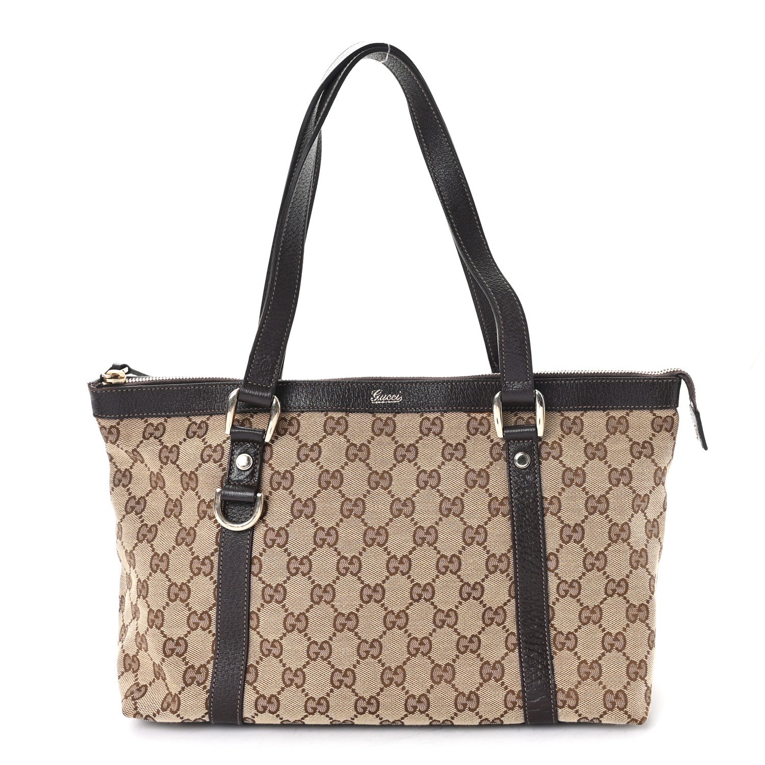 Gucci Monogram Medium Abbey Tote Brown 1 of 10