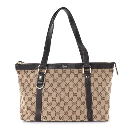 Gucci Monogram Medium Abbey Tote Brown 1 of 10