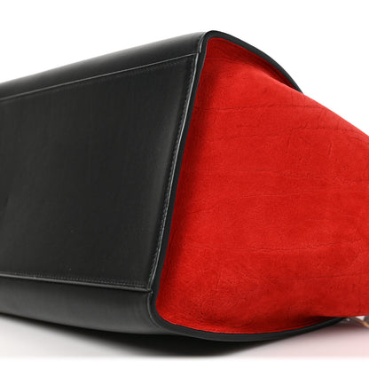 Celine Bullhide Calfskin Medium Tri-Color Trapeze Carmin 8 of 8