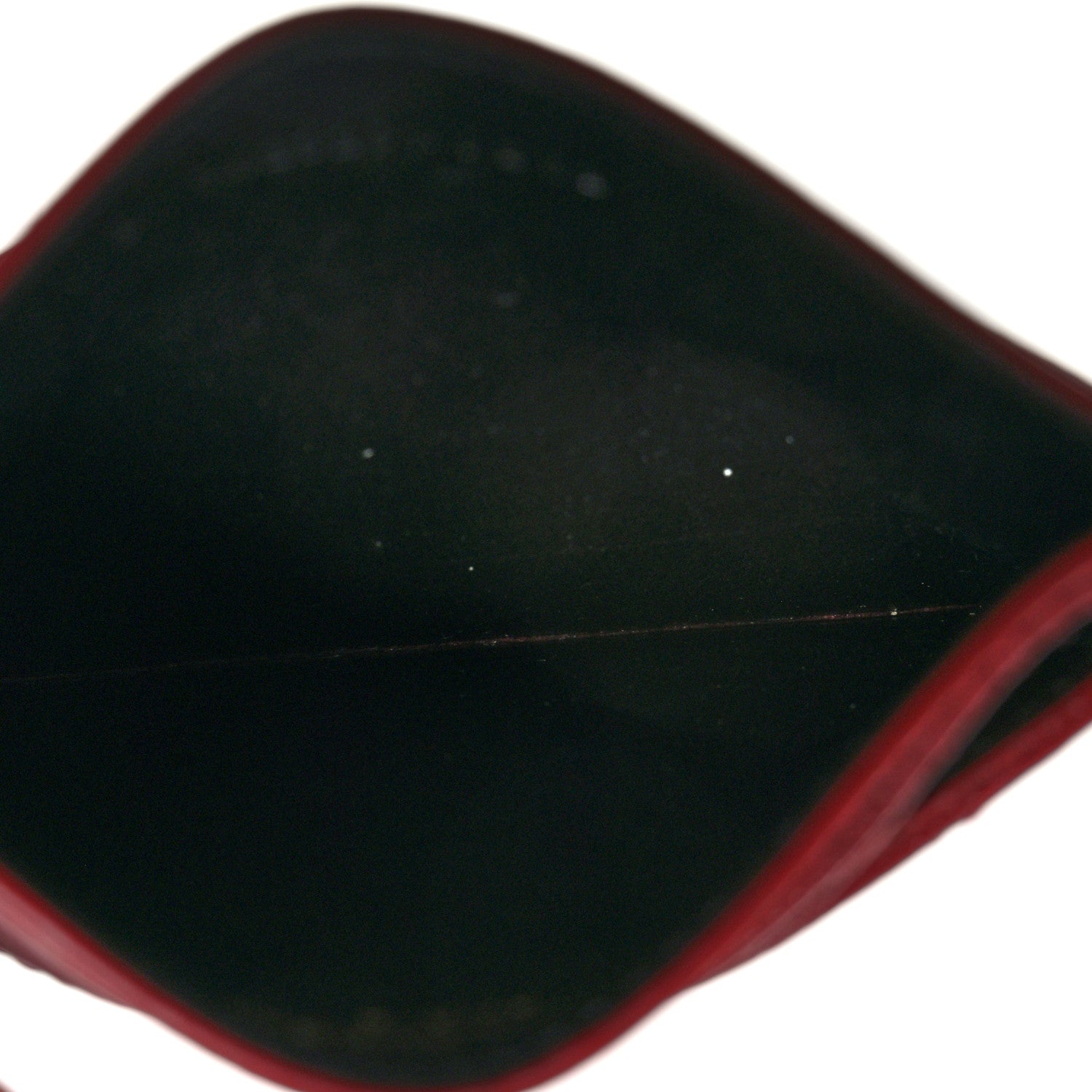 Saint Laurent Grain De Poudre Matelasse Chevron Monogram Credit Card Case Palissandre 5 of 8