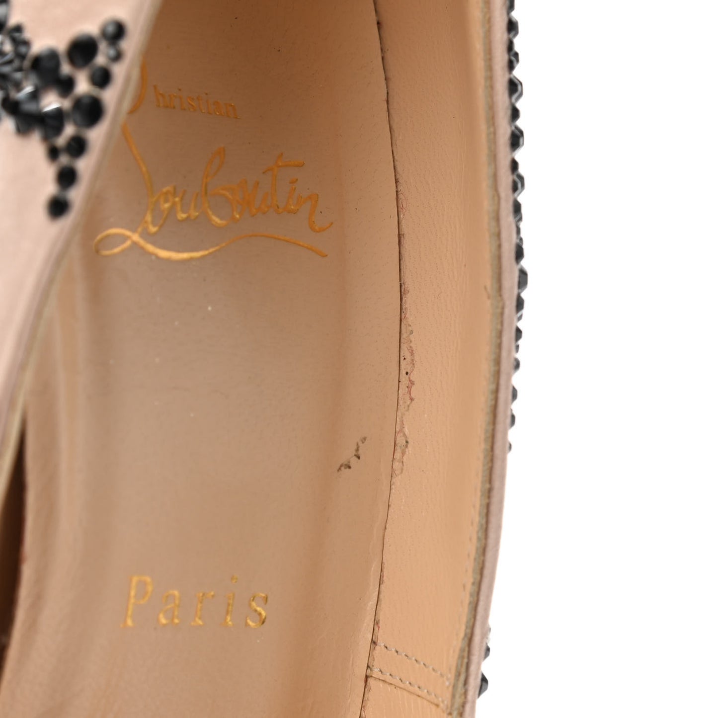 Crepe Satin Strass Devone 100 Pumps 38 Nude