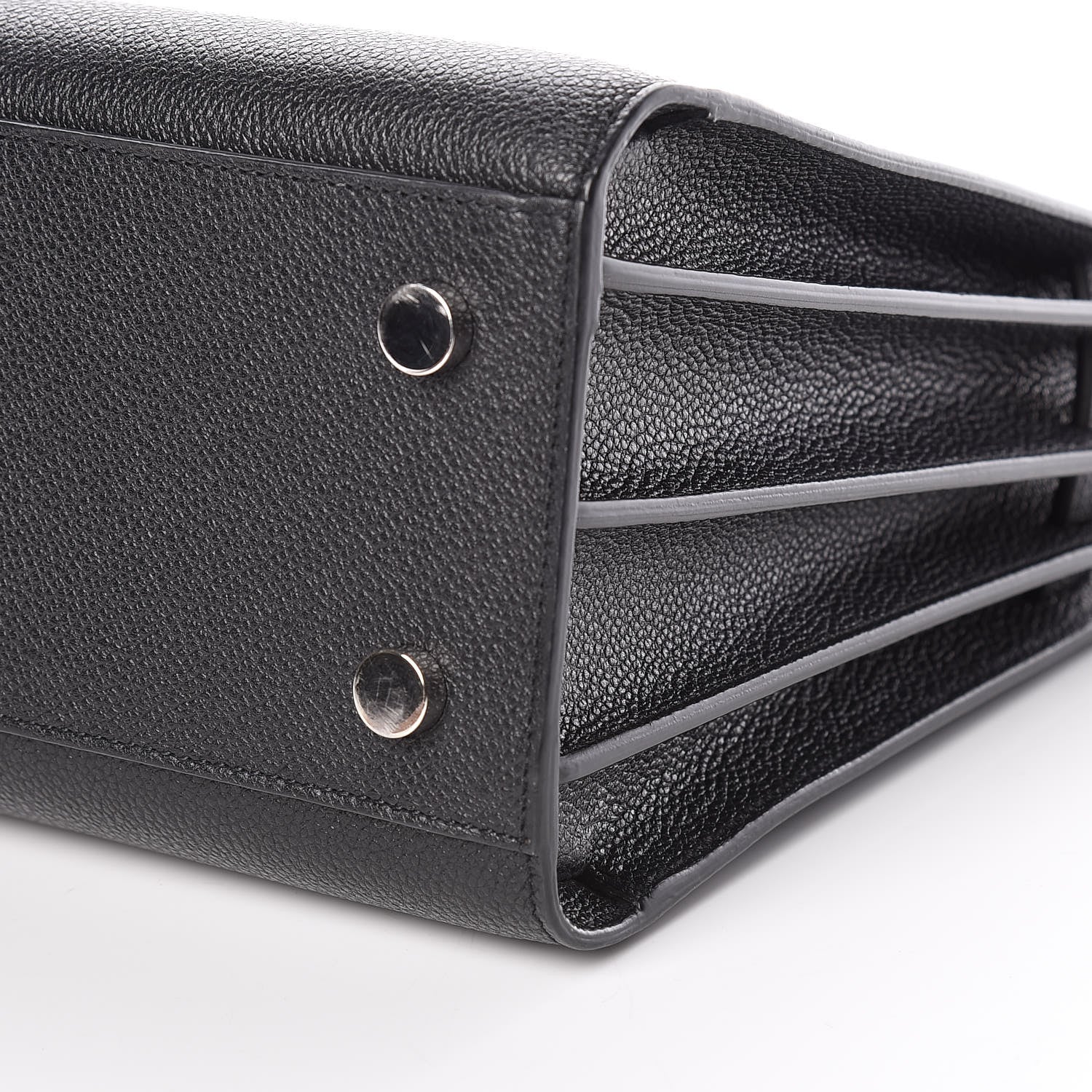 Saint Laurent Grained Calfskin Baby Sac De Jour Black 9 of 9