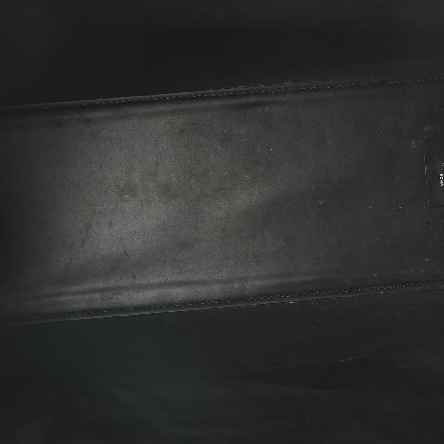 X VERSACE Calfskin Plexiglass Fendace Medium Fendi Sunshine Shopper Tote Black