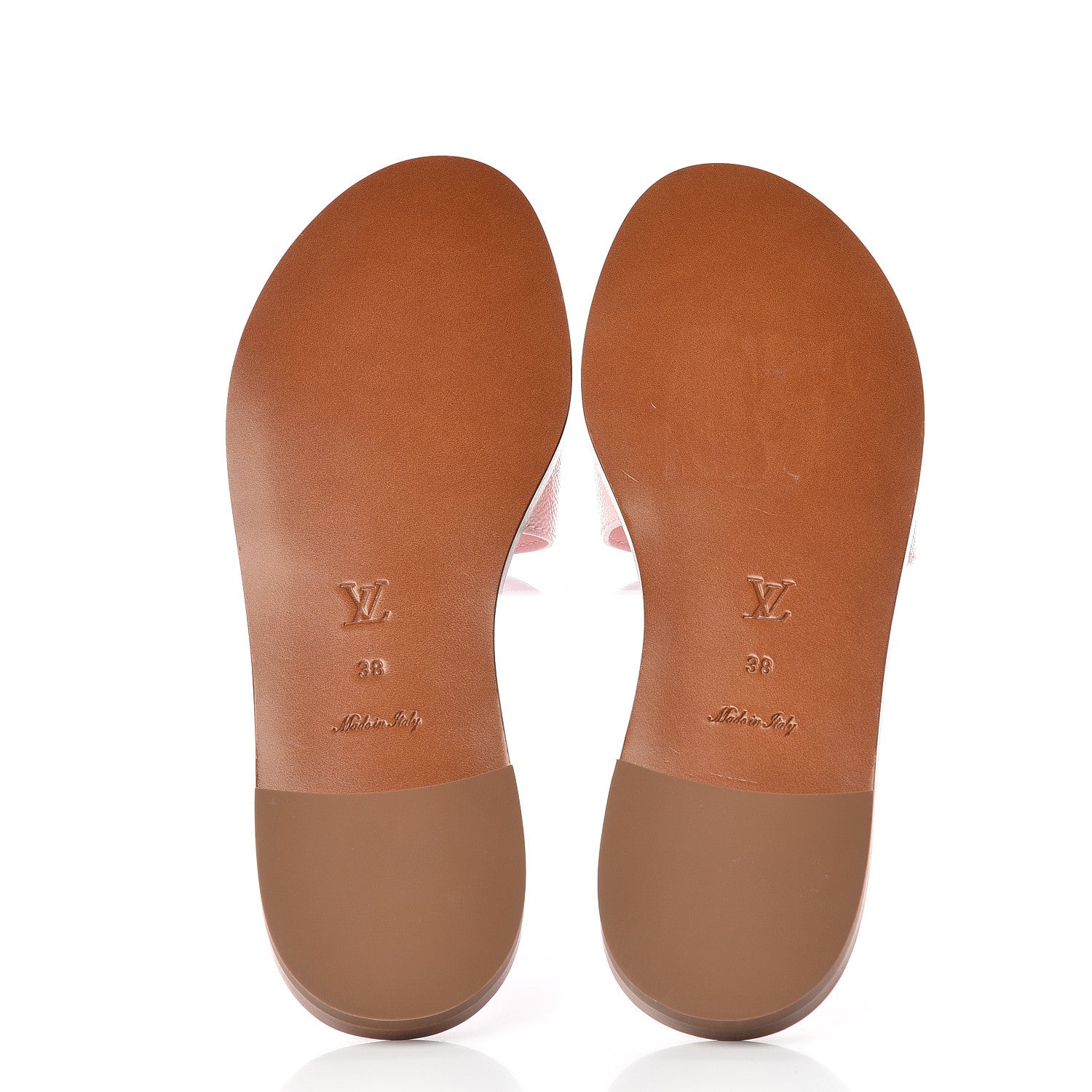 Louis Vuitton Monogram Giant Lock It Flat Mule 38 Rouge Rose 6 of 10