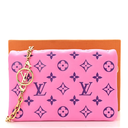 Louis Vuitton Lambskin Embossed Monogram Vuittamins Pochette Coussin Rose Violet 13 of 13