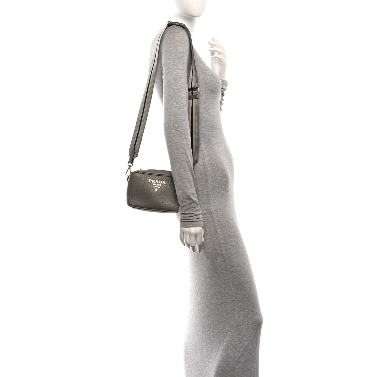 Prada Vitello Daino Camera Bag Argilla 2 of 9