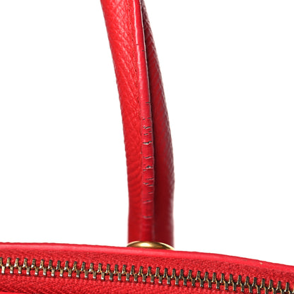 Balenciaga Grained Calfskin M Ville Top Handle Bag Rouge Coquelicot 12 of 12