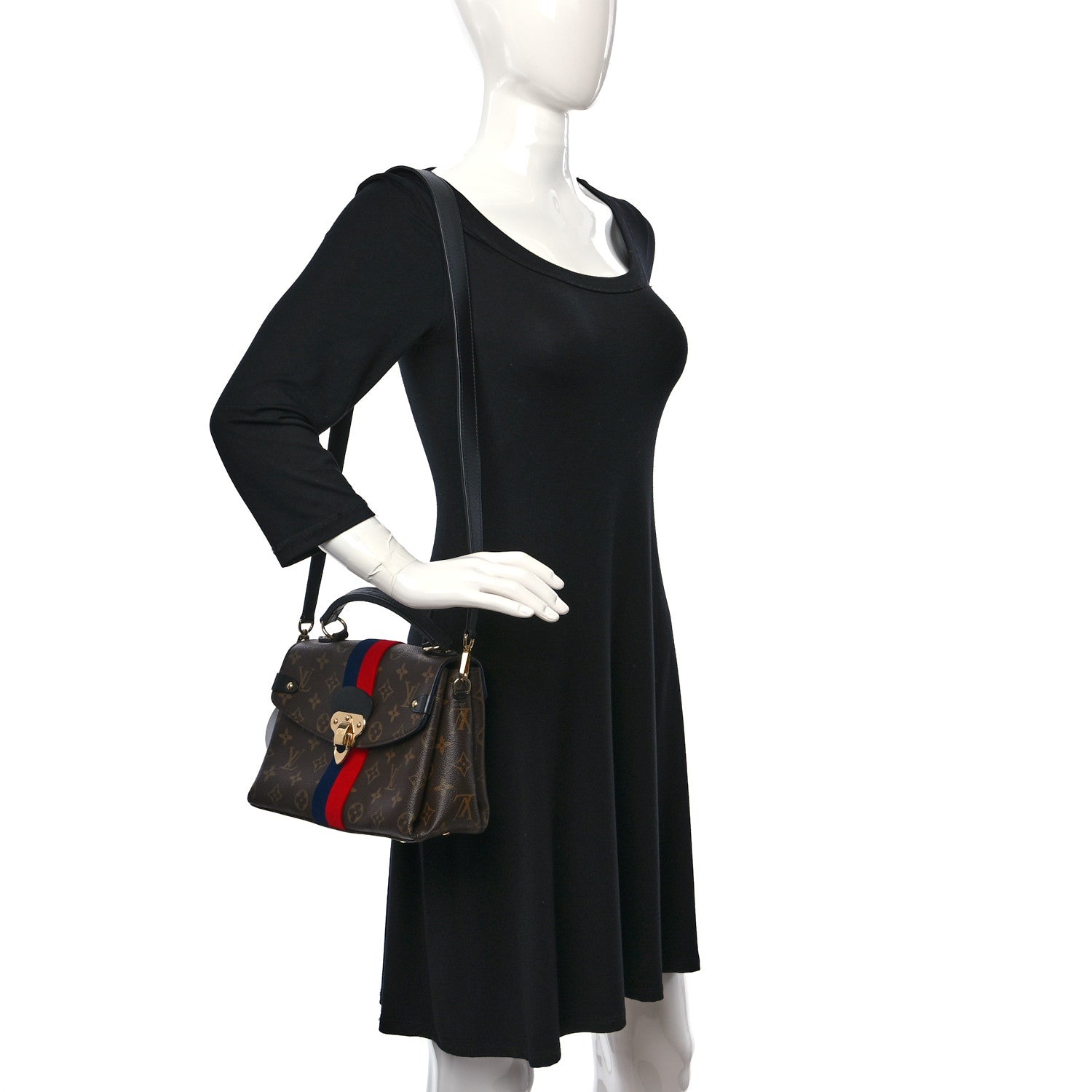 Louis Vuitton Monogram Georges BB Marine Cherry 2 of 8