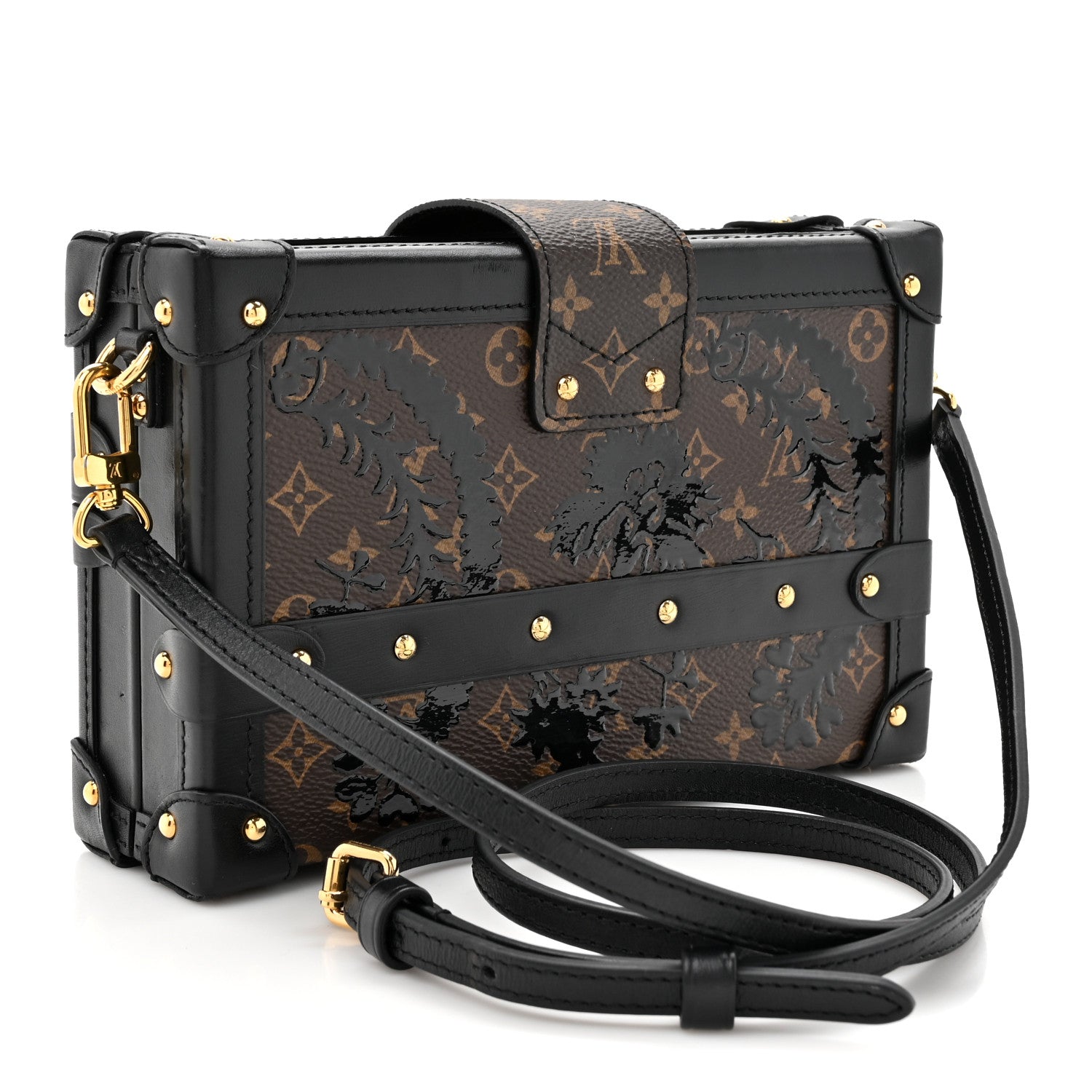 Louis Vuitton Monogram Blossom Petite Malle Black 3 of 13