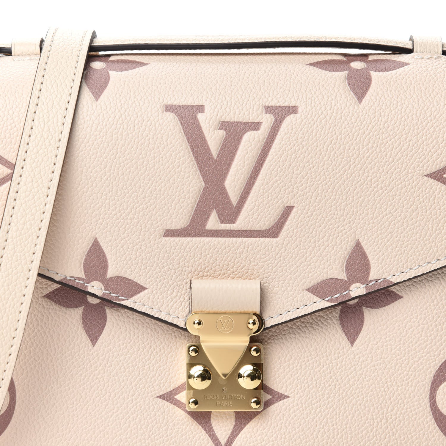 Louis Vuitton Empreinte Monogram Giant Pochette Metis Creme Bois De Rose 9 of 10