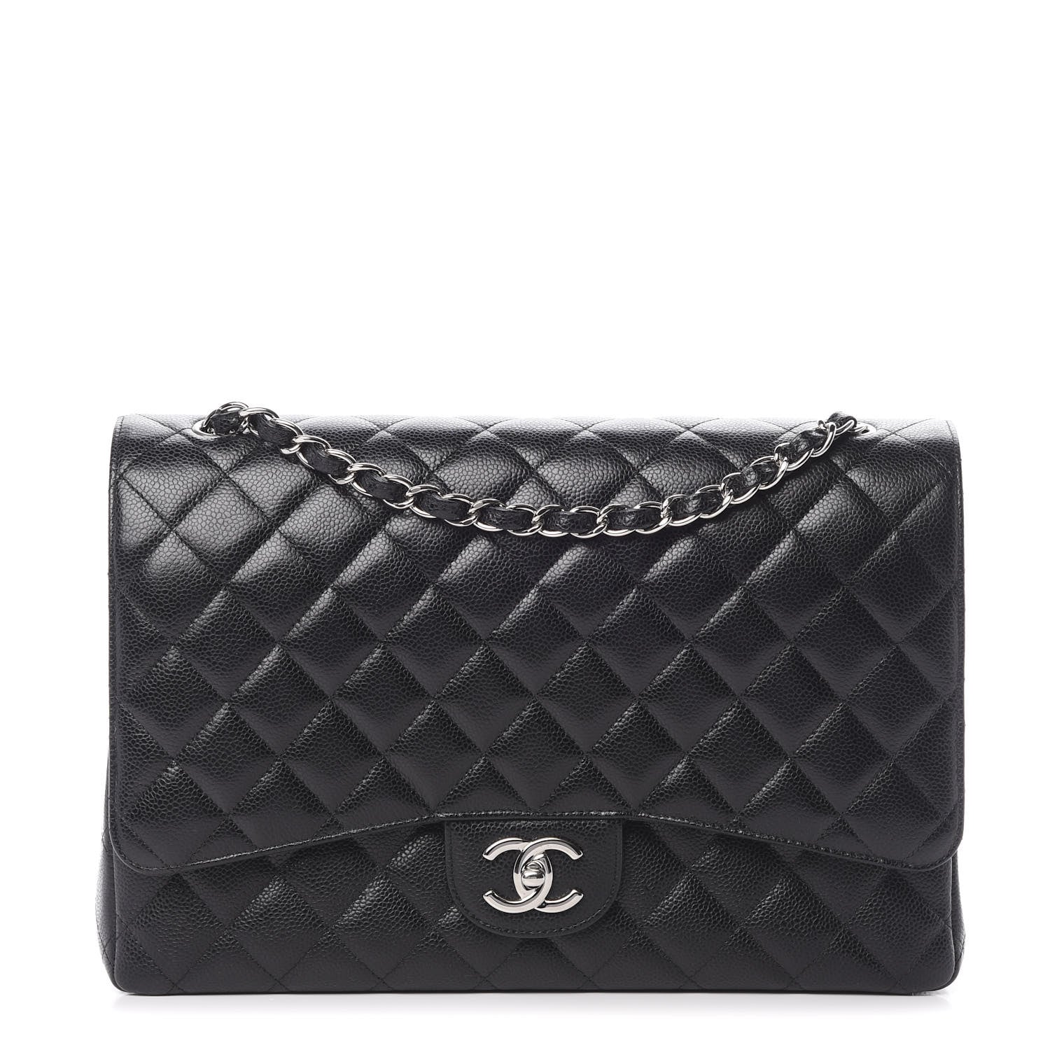 Chanel Caviar Quilted Maxi Double Flap Black 1 of 14