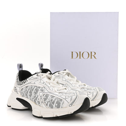Christian Dior Technical Fabric Mesh Oblique Dior Vibe Sneakers  38 White Black 9 of 9