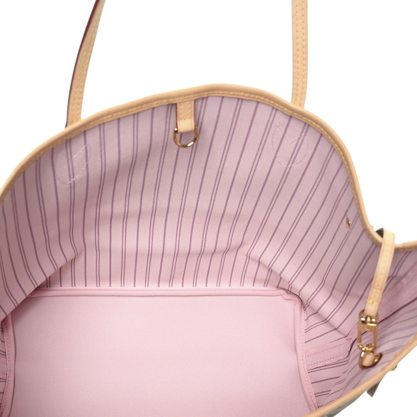 Monogram Porto Cervo V Neverfull MM Rose Ballerine