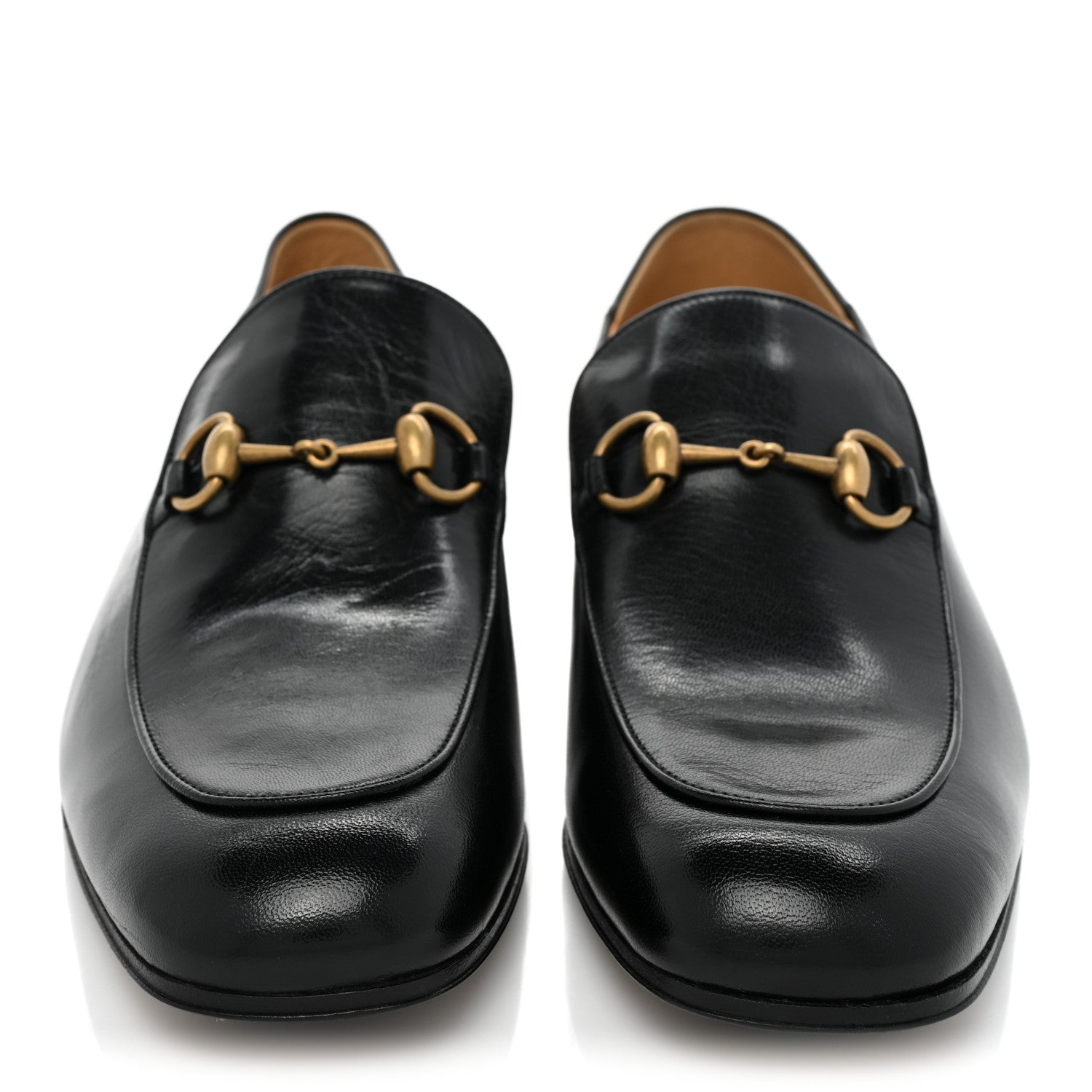 Gucci Goatskin Mens Horsebit Loafers 8 Black 2 of 9