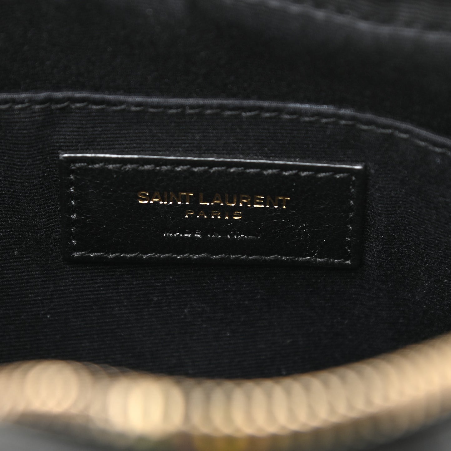 Calfskin Matelasse Monogram Lou Camera Bag Black