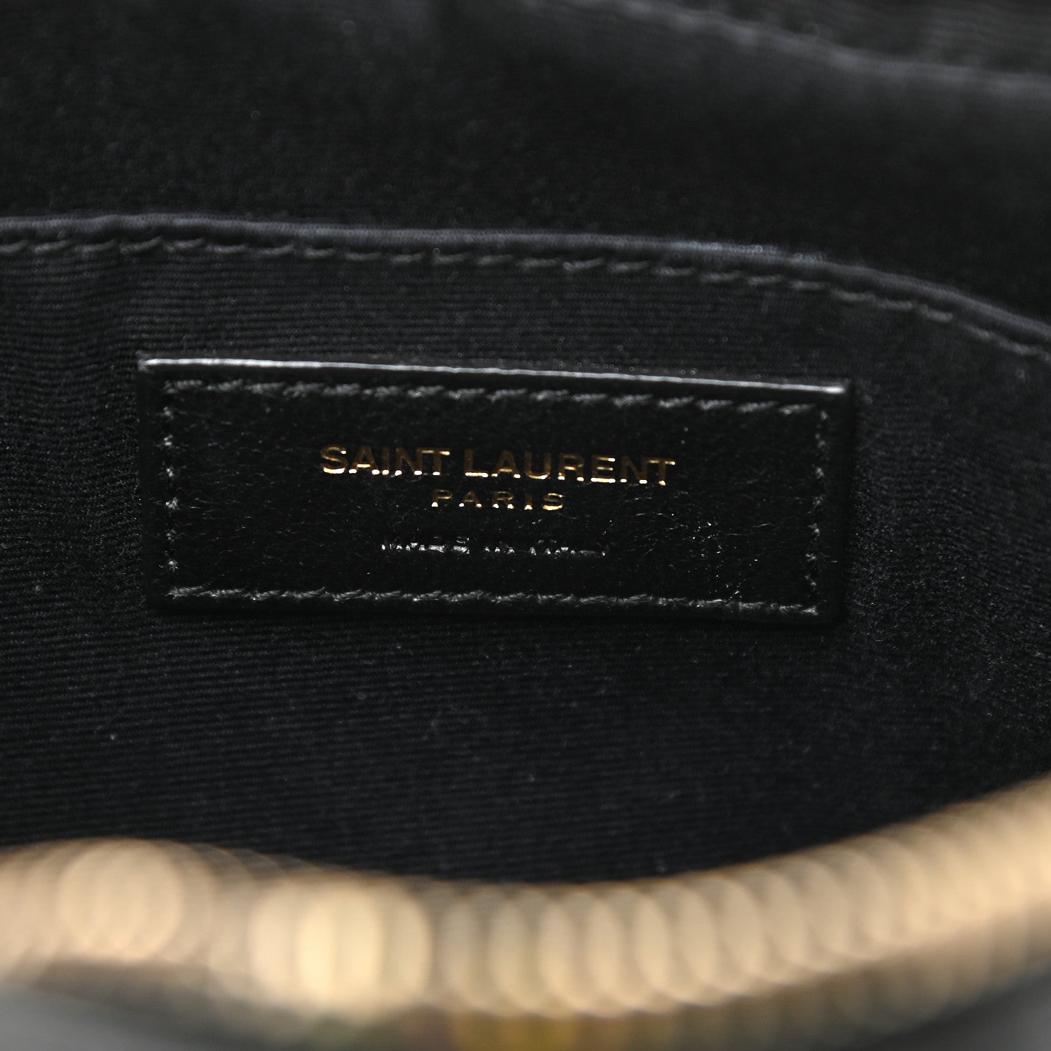 Saint Laurent Calfskin Matelasse Monogram Lou Camera Bag Black 6 of 11