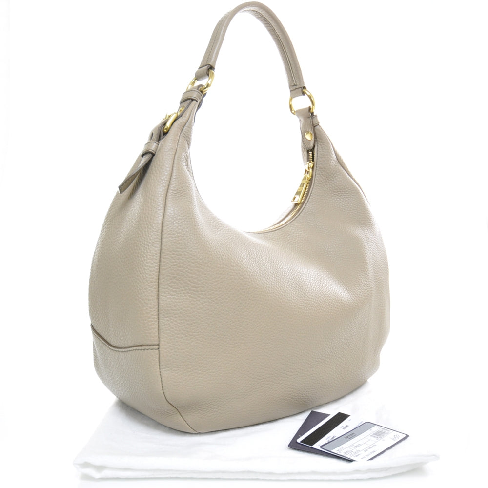 Prada Vitello Daino Hobo Pomice 2 of 12