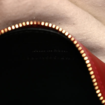 Saint Laurent Smooth Calfskin Small Le 5 A 7 Soft Hobo Red Danger 7 of 10