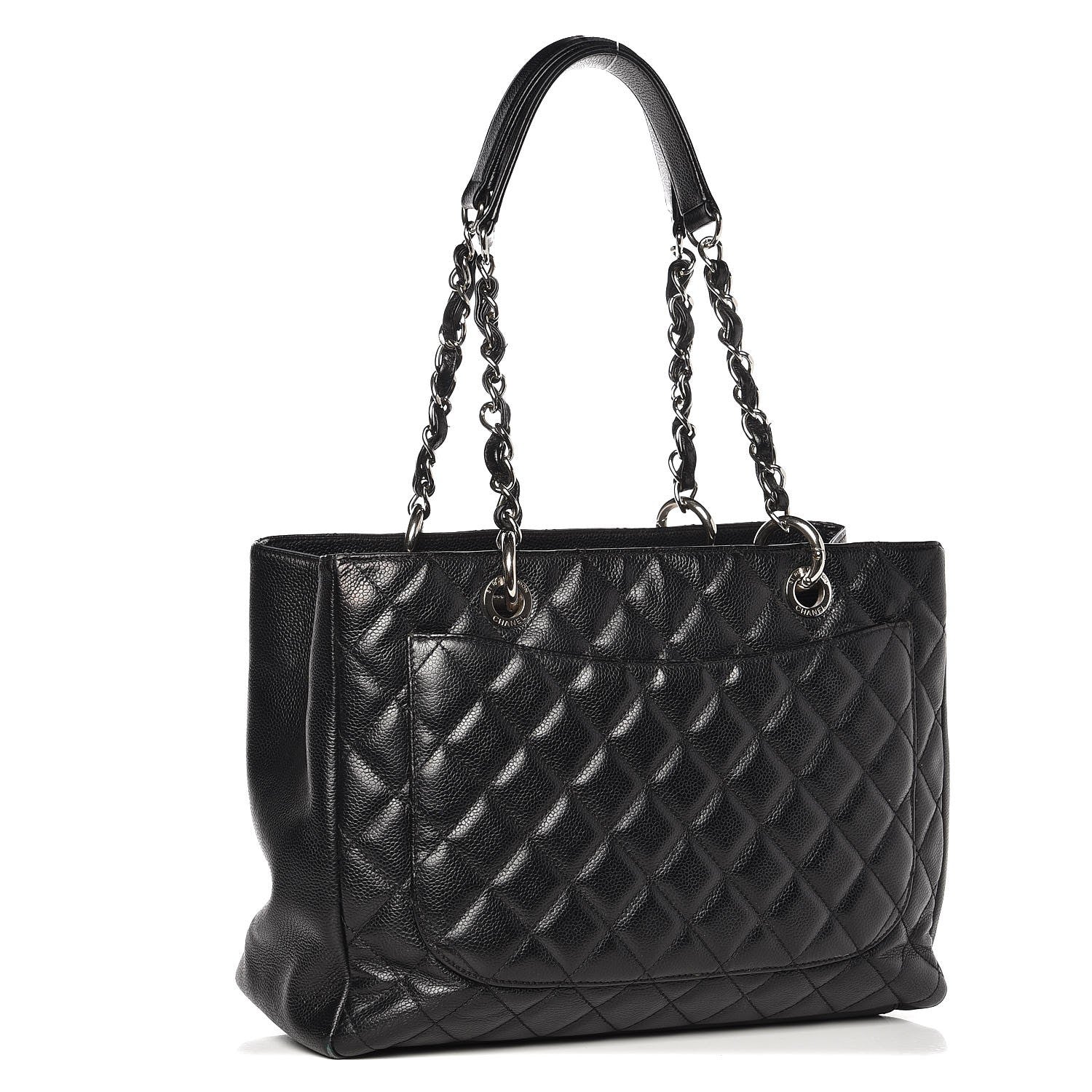 Chanel Caviar Grand Shopping Tote GST Black 3 of 15