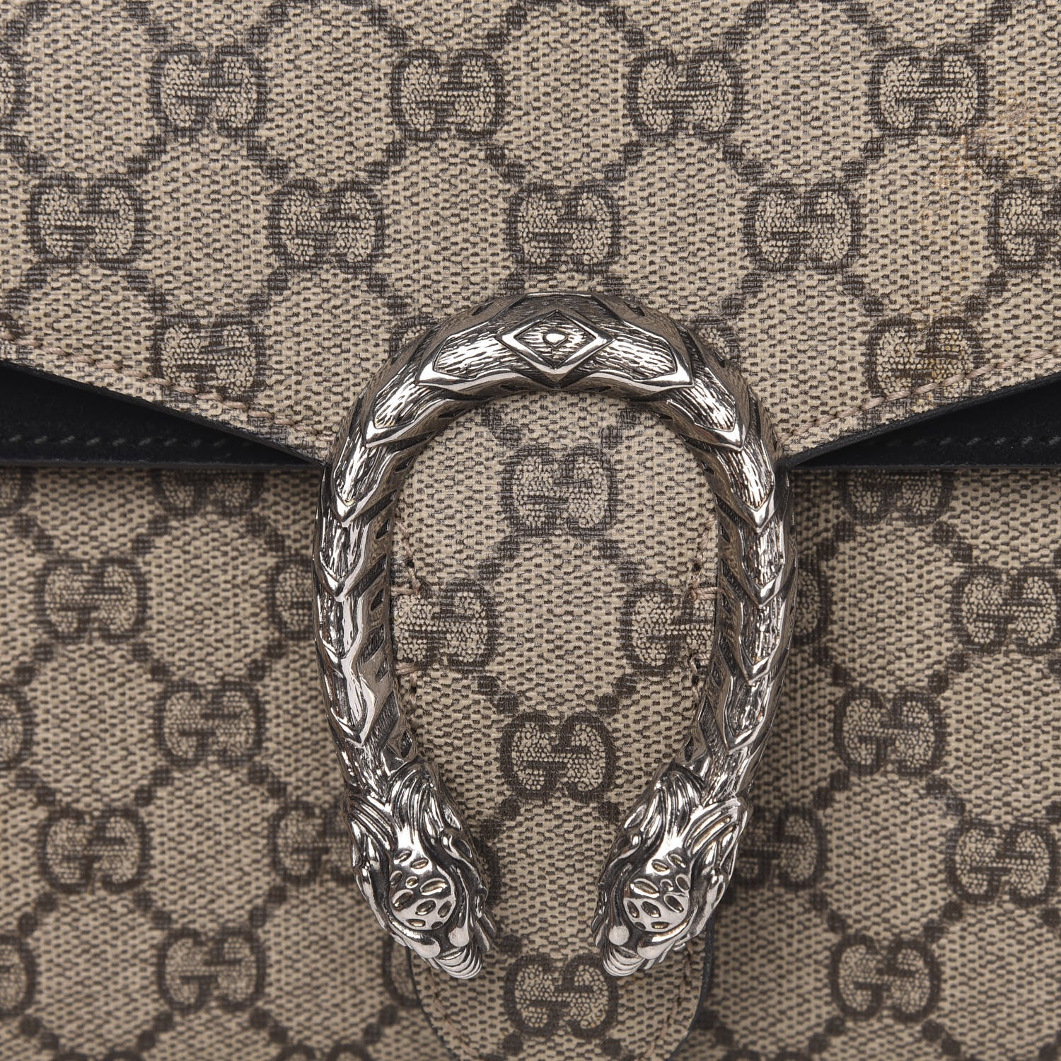 Gucci GG Supreme Monogram Small Dionysus Shoulder Bag Black 8 of 13