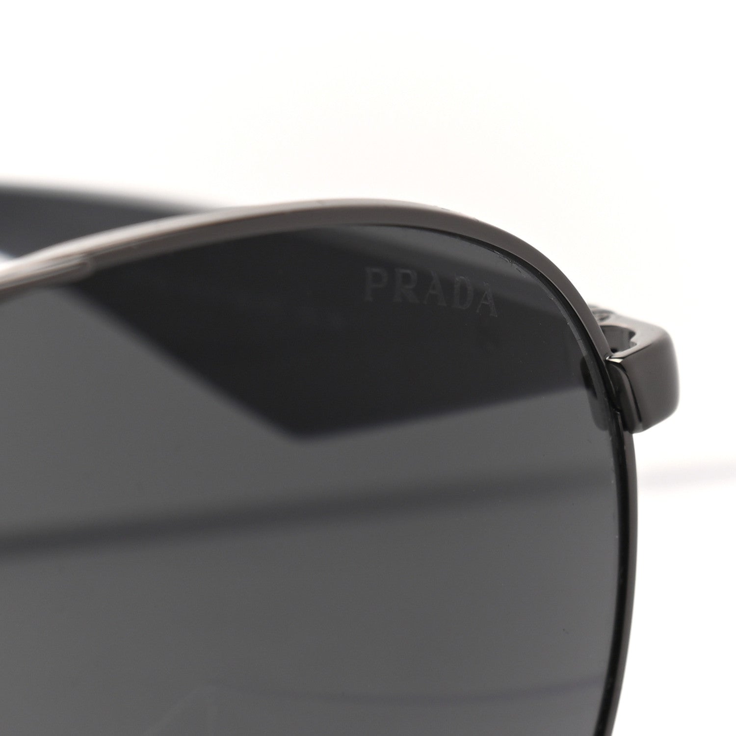 Prada Metal Gradient Aviator Sunglasses SPR53Q Black 7 of 7