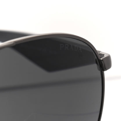 Prada Metal Gradient Aviator Sunglasses SPR53Q Black 7 of 7