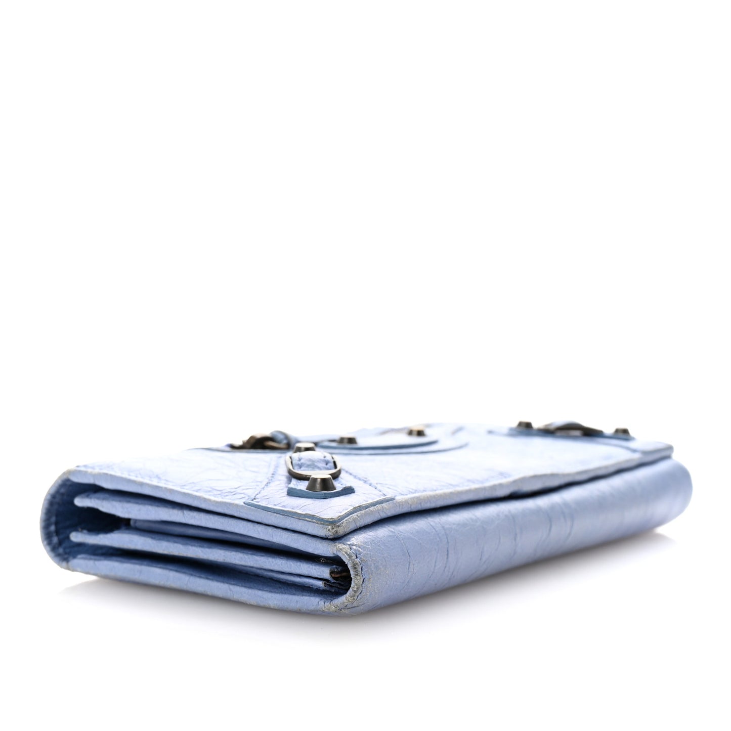 Agneau Classic Hardware Money Wallet Sky Blue