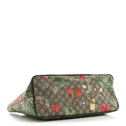 Gucci Soft GG Supreme Monogram Tian Medium Crossbody Tote Beige Multicolor New Acero 4 of 13
