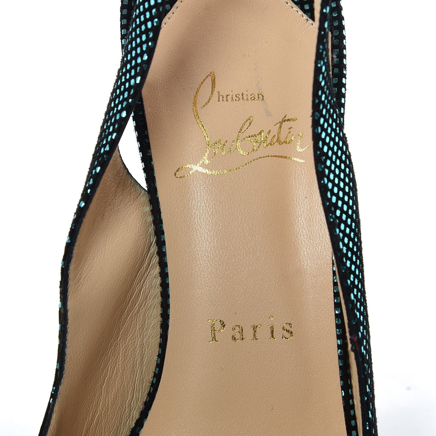 Christian Louboutin Metallic No Prive 120 Pumps 39 Blue 10 of 10