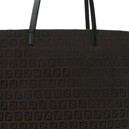 Fendi Zucchino Shopping Tote Tobacco 7 of 9