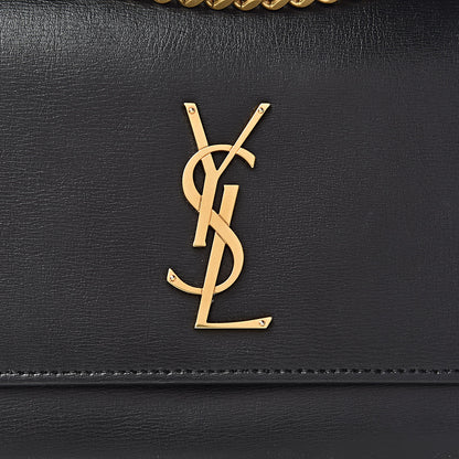 Saint Laurent Calfskin Medium Monogram Sunset Black 10 of 17