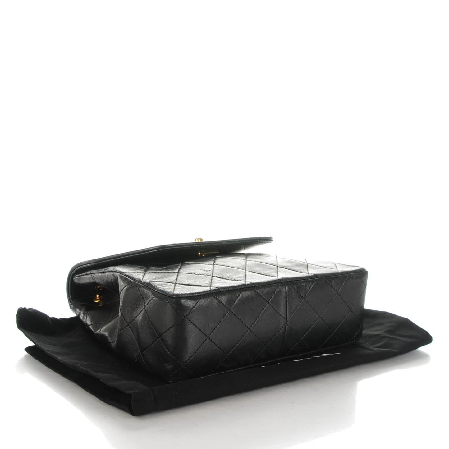 Lambskin Quilted Small Shoulder Bag Black