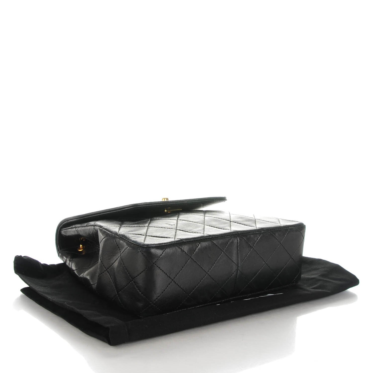Chanel Lambskin Quilted Small Shoulder Bag Black 4 of 8