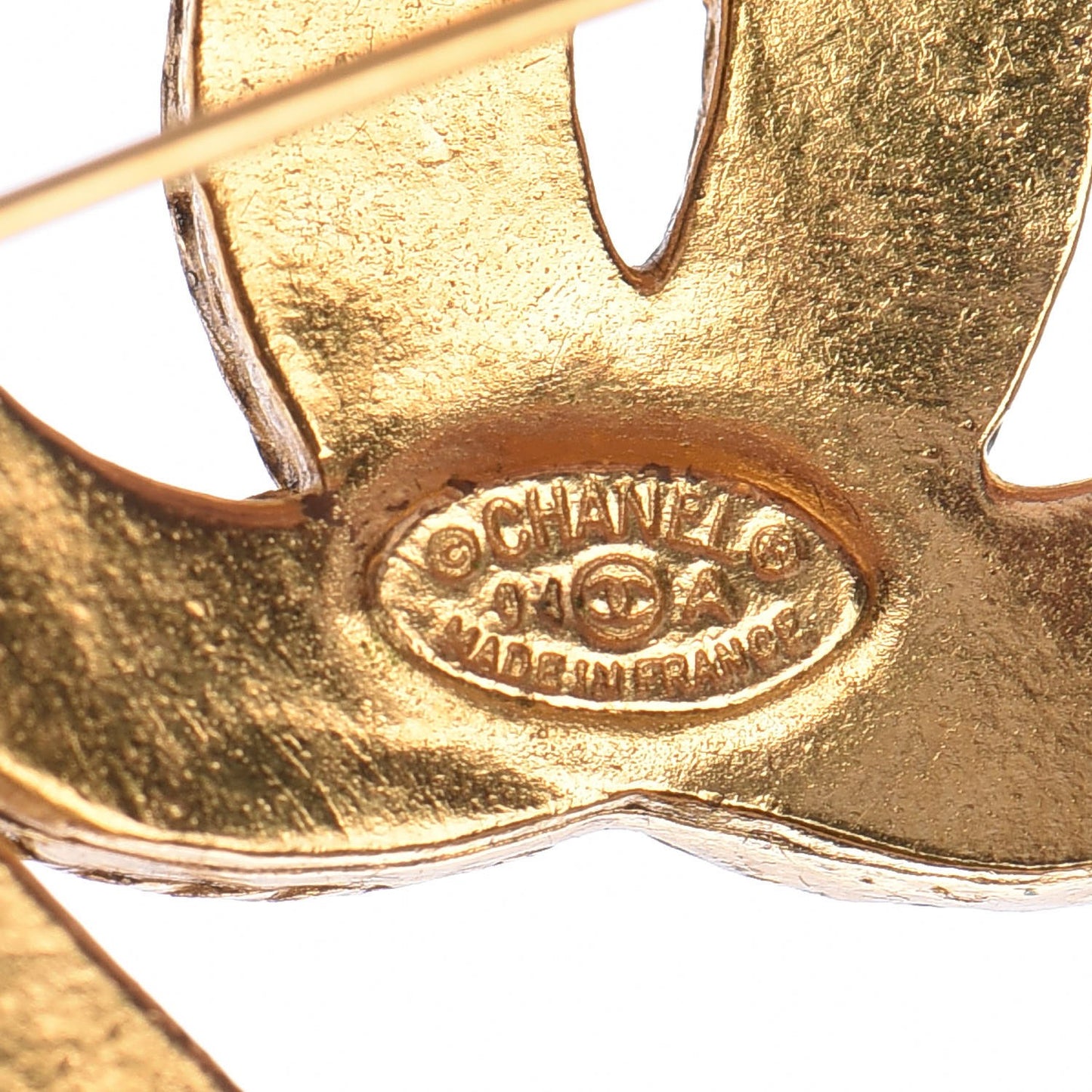 CC Square Brooch Gold